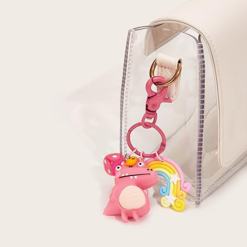 

Dinosaur & Rainbow Bag Accessory 1pc, Multicolor