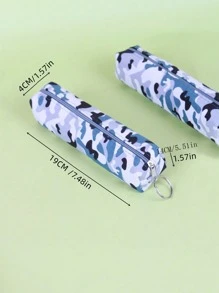 1個多功能迷彩學生鉛筆盒 - 綠色 - 查看 2