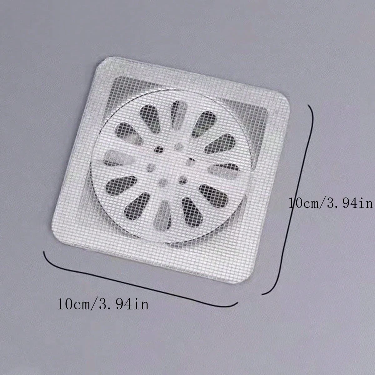 10pcs Bathroom Hair Filter Net Kitchen Sink Strainer Silicone Drain