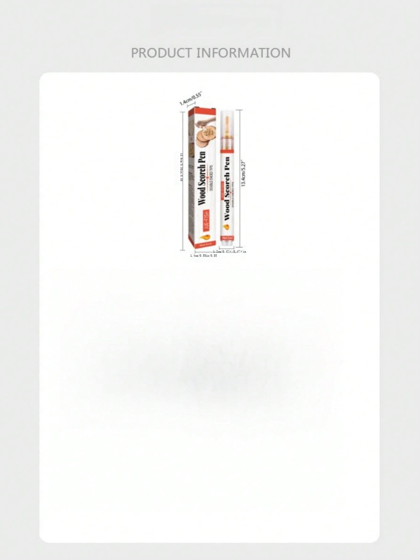 JueFish Wood Burning Pen Set Custom Logo & Pattern Wood Marking Pen