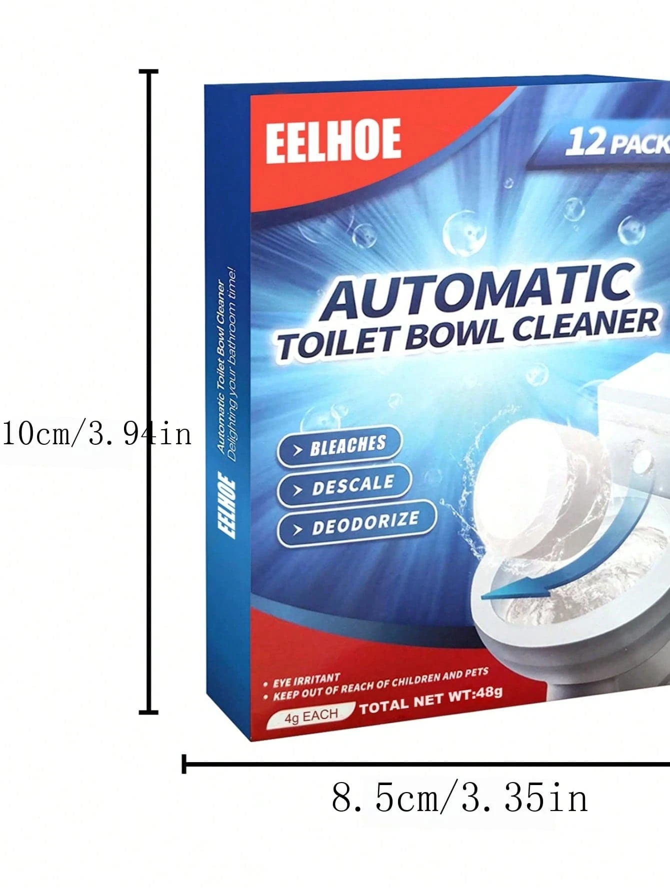 Eelhoe Toilet Bowl Cleaner Effervescent Tablets MultiPurpose