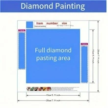 Cartoon Cat Full Round Diamond Painting Kit - Multicolor - View 2