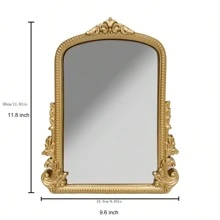 1pc Arched Mirror With Mdf Frame, Suitable For Wall Decoration In Entryway, Fireplace, Bedroom, Living Room, Hallway, Bathroom Best Gifts Birthday Graduation Home Decor Back To School Room Decor School Supplies