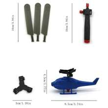 1pc Handle Pull String Powered Helicopter Toy, Outdoor Fun Flight Toy, No Battery Required, The Harder You Pull The Higher It Flies, Suitable As Small Birthday Gift And Birthday Present For Party - Multicolor - View 2