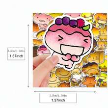 1 Pack Toast Cartoon Series Graffiti Cross-Border Cartoon View Stickers DIY Following Suitcase Stickers Waterproof - Multicolor - View 2