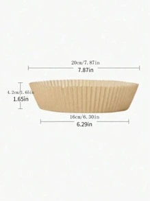 20/30/50/100pcs Air Fryer Paper Oil Blotting Paper Baking Silicone Paper Oven Placemat Tray