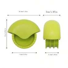 1pc New Arrival Kitchen Pastry Dough Cutter, Pizza Roller, Crimped Edge Wheel, Fluted Edge Tool - Green - View 3