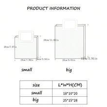 1 Stück PVC transparente Handtasche, Ins Stil Reise Einkaufstasche, Hochzeitsgeschenke, Festivalgeschenke, weißer handgehalter Geschenkbeutel - Weiss - Übersicht 9