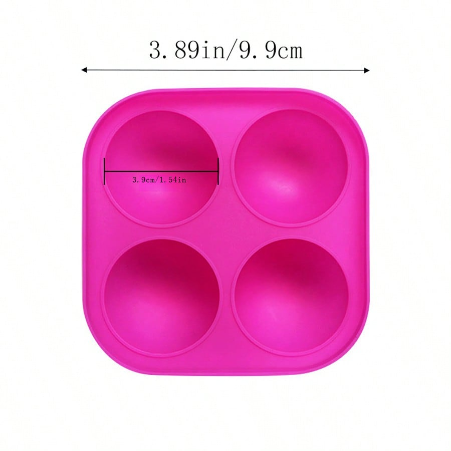 World Of Moulds 4 Cavité Rond Savon/Bombe De Bain Moule (Lot De 5