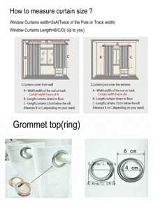 1pc High-End French Beaded Embroidery White Gauze Curtain