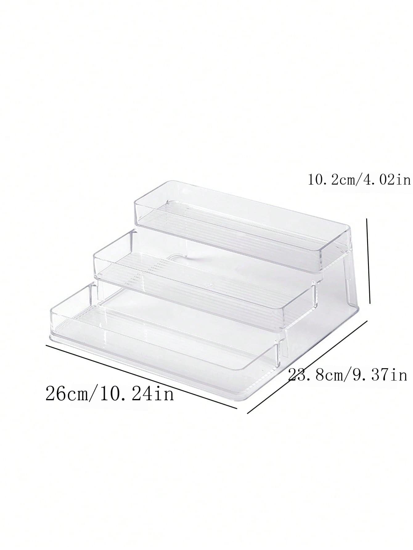 1pc Simple Clear Acrylic Nail Polish & Lipstick Cosmetic Storage