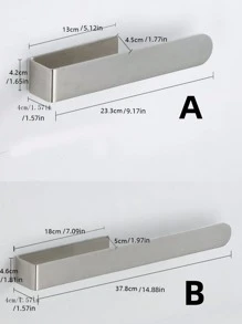 1个不锈钢浴室毛巾杆，无需钻孔即可安装，适用于浴室和厨房的纸巾架