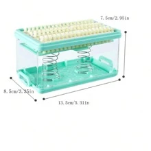 Neue Haushaltsseifenschale Mit Abdeckung Und Abtropfschale Seifenhalter Mit Multifunktions-reinigungsbürste Für Badwäsche