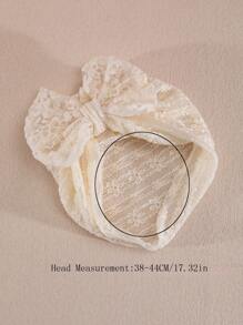 1pc Baby Spring/Summer Thin Beanie Cap, Newborn Cute Bowknot Hat For Baby Girls