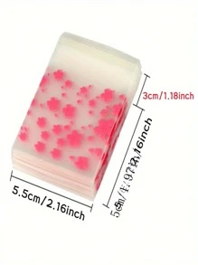 50 cái , DIY Túi quà tặng , Mờ Hoa anh đào Mẫu Cái túi , Trong suốt Tự dính Cái túi , Túi quà tặng Kẹo Bánh quy Quà tặng ngày lễ Túi xách tay , Lễ cưới , Sinh nhật Ngày lễ Tiệc Chủ đề Qủa tặng Đồ trang trí , Món ăn Bao bì , Bao bì , Làm bánh Cửa hàng Quân nhu - Hồng - Xem 3