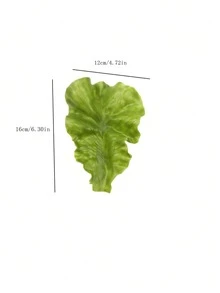 1 Pieza Modelo Vegetal Decorativo De Hojas De Lechuga Artificial Para Exhibición - Verde - Ver 2