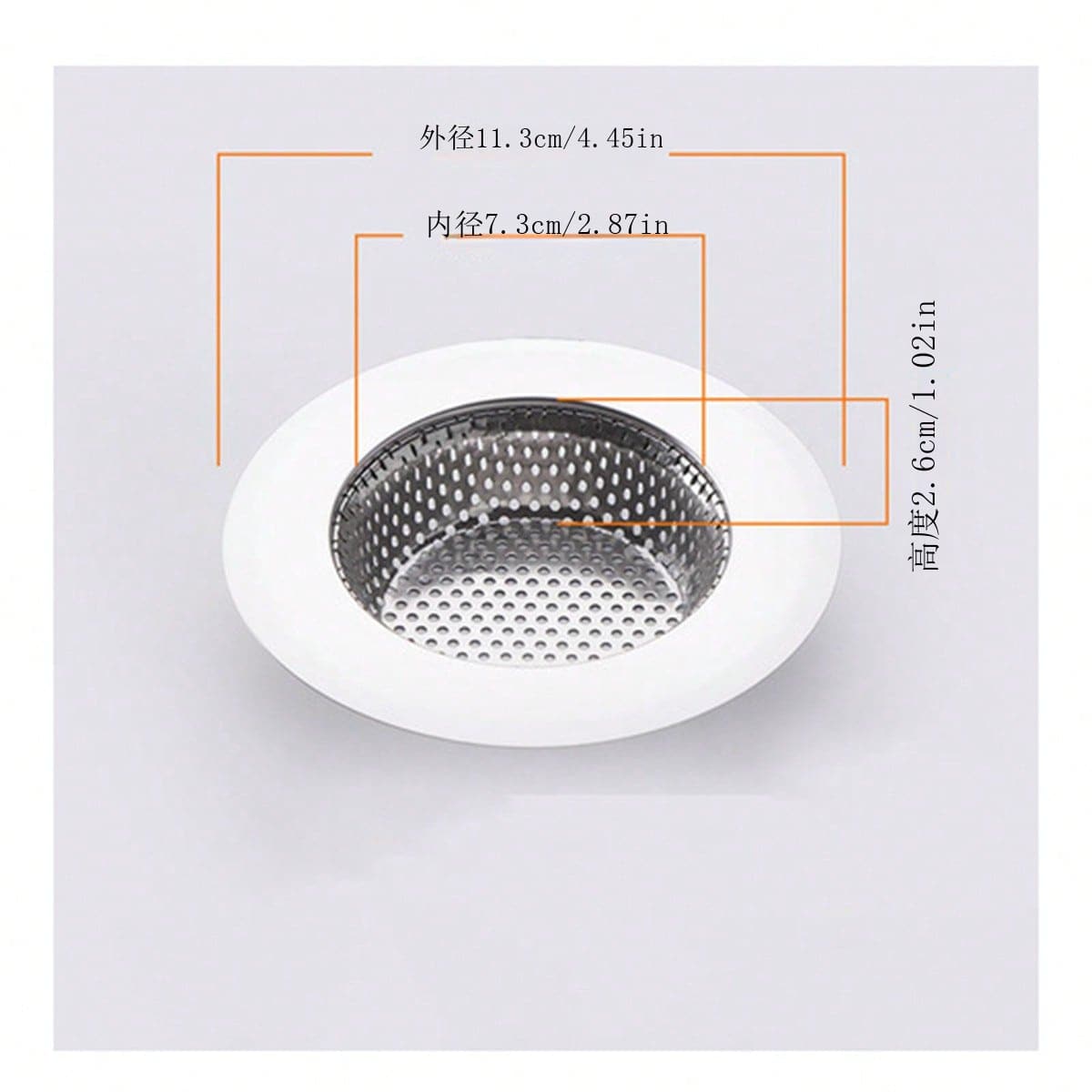 Stainless Steel Sink Filter, Kitchen Sewer Triangular Filter Sink