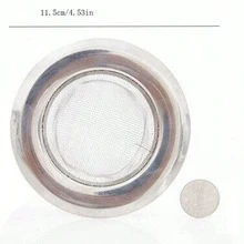 2 szt. Filtr do zlewu kuchennego ze stali nierdzewnej, siatka zapobiegająca blokowaniu odpływu łazienkowego - Srebro - Zobacz 2