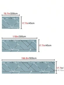 1 cuộn 45cm Chiều rộng PVC Họa tiết Hình học Giấy dán kính - Nhiều màu - Xem 5