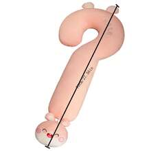 1pc Cartoon Question Mark Shape Long Pillow Plush Toy Cushion For Bed Sleep Side Lying - Multicolor - View 2