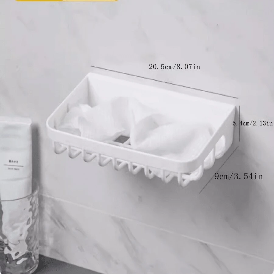 Facial Towel Storage Box For Second-Time Use And Recycling, Wall-Mounted Bathroom Storage Organizer Without Drilling - White - View 1