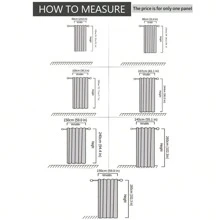 1入套褶皺式帶掛勾遮光窗簾,波浪式可折疊房間隔斷門/窗簾,適用於客廳、臥室、辦公室、走廊、法式門 - 白色 - 查看 2