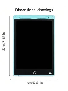 8.2-Inch Light Blue Lcd Writing Tablet, Portable Drawing Board & Reusable Writing Pad For Kids - Baby Blue - View 2