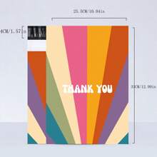 10PCS 25x33cm Colorful Poly Mailer Mix Pattern Clothing Bags Poly Mailer Self Seal Envelopes Gift Bag Courier Shipping Envelopes - 10PCS 10x13inch - View 2