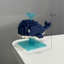 Diy Dolphin Building Block Ornament Gift Room Decoration