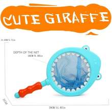 7 件婴儿洗澡玩具，带渔网的漂浮钓鱼玩具，海洋动物洗澡玩具，变色幼儿浴缸玩具，适合 1-3 岁幼儿的洗澡玩具