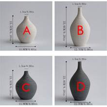 Moderner & minimalistischer japanischer weißer Porzellan Blumenvase mit Spiraldesign für Zuhause, Büro & Hochzeitsdekoration, Geschenke, Geburtstag, Abschluss, Heimdekoration, Raumdekoration, Glasvase - Weiss - Übersicht 4