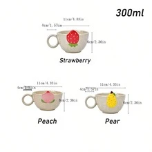 Korean Style Cute Bear Waist Ceramic Mug With Creative Cartoon Print For Coffee, Milk, Tea, Perfect Gift For Friends' Kids' Birthday, Office Use - Multicolor - View 8