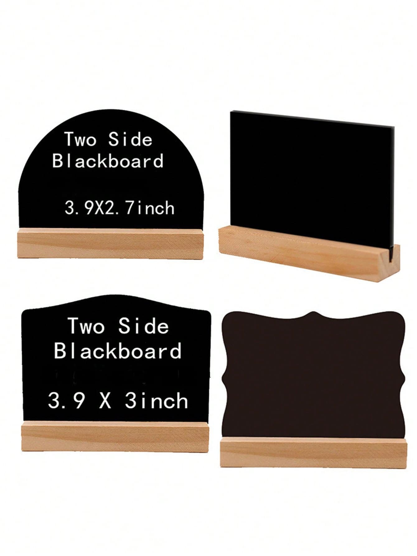 1pc DoubleSided Wooden Mini Chalkboard, Home Decoration, Hotel Bar