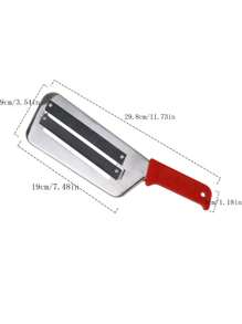 1pc Double Slice Planer Vegetable Knife Slicing Knife Chinese Cabbage Planer Peeling Knife Kitchen Small Tools Shredder Vegetable And Fruit Tools - Multicolor - View 2