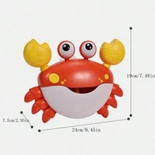Crab care sufla cu bule, jucărie pentru cadă de baie pentru copii cu ventuză, jucărie de petrecere la piscină de vară, cadou pentru băieți și fete