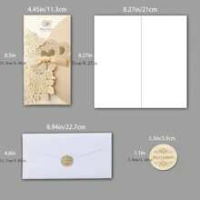 Wedding Invitation Card 2024 New Style Creative High-End Wedding Banquet Invitations - Champagne - View 4