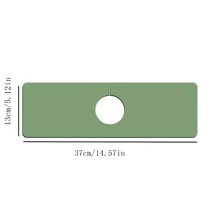 1入組廚房水龍頭吸水墊,防水防霉橡膠墊,適用於水槽、檯面