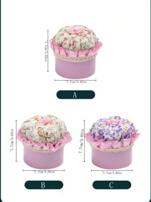 1 件縫紉套件針墊針線收納盒適用於十字繡 Diy 縫紉工具 - 彩色 - 查看 6