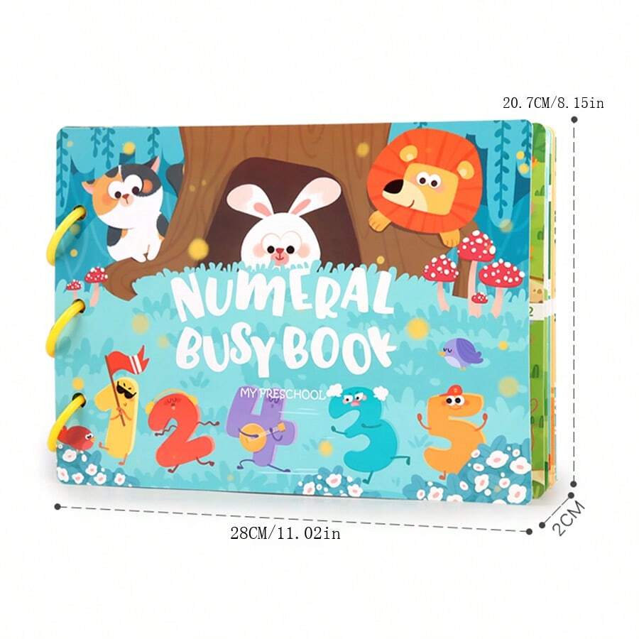 Busy Board Montessori - Livre D'Activités 25 En 1 Pour Bébé 0-3 Ans - Valisette Douce - Voyage En Voiture/Avion - 14