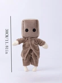 Solid Color Plush Doll Box Shaped Stuffed Animal - Multicolor - View 5