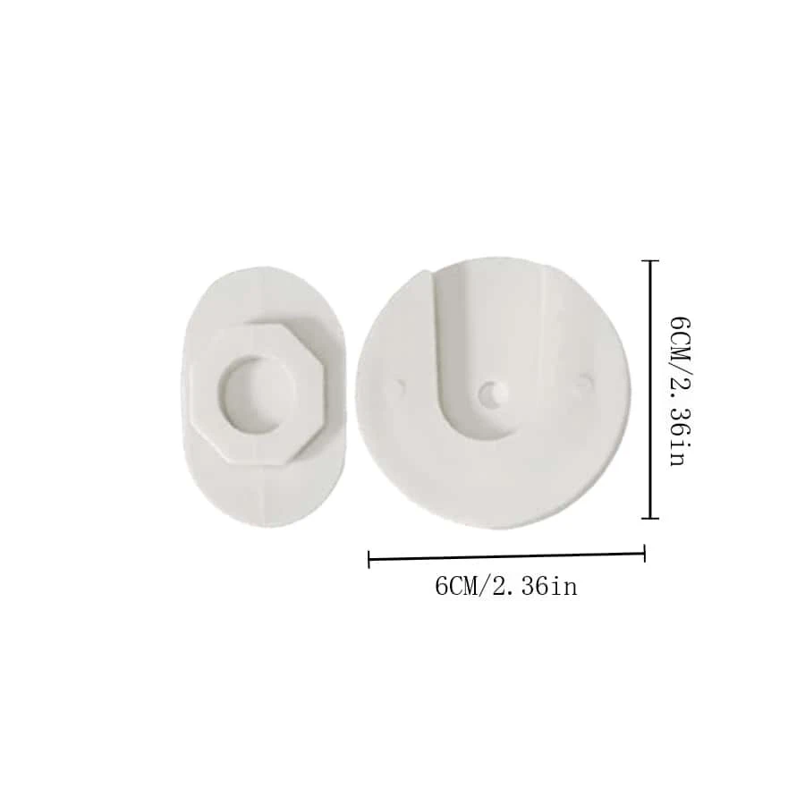 Kit 2 Clips De Monitoreo + 16 Hilos Autoadhesivos - Para Cámaras De Seguridad, Organización De Cables, Transparente