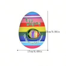 Easter Decorative Egg Machine, Creative Diy Hand-Painted Electric Rotating Simulation Egg Shell, Various Colors Available - Multicolor - View 2
