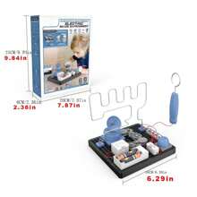 1 Set Diy Assembly Science Experiment Electrical Circuit Mechanical Children's Toy To Develop Curiosity, Including Circuit Maze, Rotating Target And Drawing Machine - Circuit Machinery - View 3