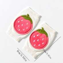 1 Miếng Đáng yêu Thiết kế Hoạt hình Em bé Miếng đệm đầu gối , Đệm khuỷu tay Bộ Đối với Đang bò , Đi dạo , Học tập Đến , Dày lên , Thoáng khí Và Chống trượt - Đỏ - Xem 7