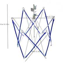 Knitted Winder Machine With Umbrella Swift Yarn Winder - Blue - View 2