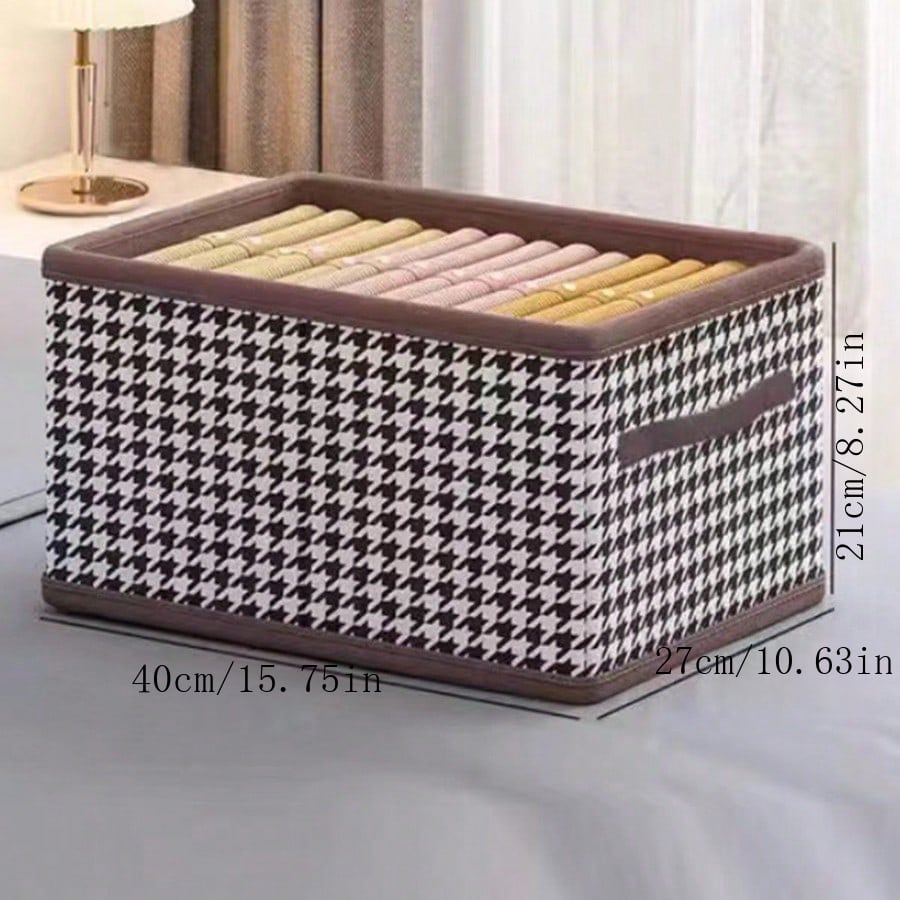 Clothes Storage Box & Pant Organizer Basket For Home Closet