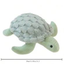 Turtle Plush Toy, Ocean Sea Turtle Stuffed Animal Doll With Realistic Design - Army Green - View 7