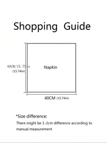 6入組亞麻實色麻邊方形餐巾 - 棕色 - 查看 2