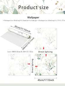 1 Miếng Tươi Lá Mẫu Giấy dán tường Đối với Nhà  Đồ trang trí - Nhiều màu - Xem 3