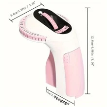 1pc Pink Label Printer With 6 Rolls Of Label Paper - Pink - View 2